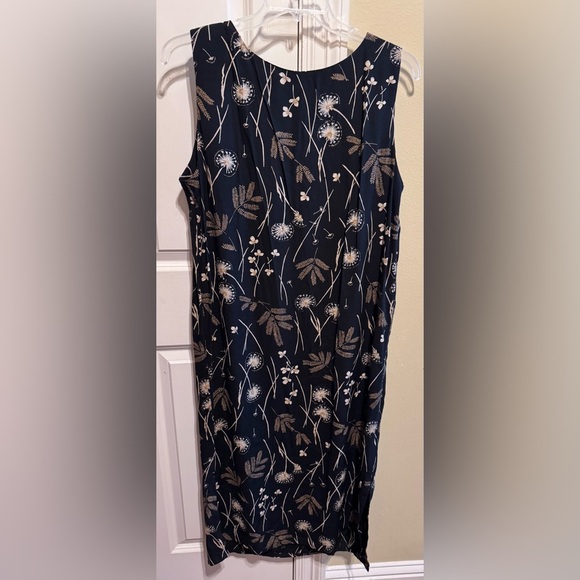 Jessica Howard Vintage Black Multi Sleeveless Dress Lightweight Jacket Sz 16 - Picture 9 of 16